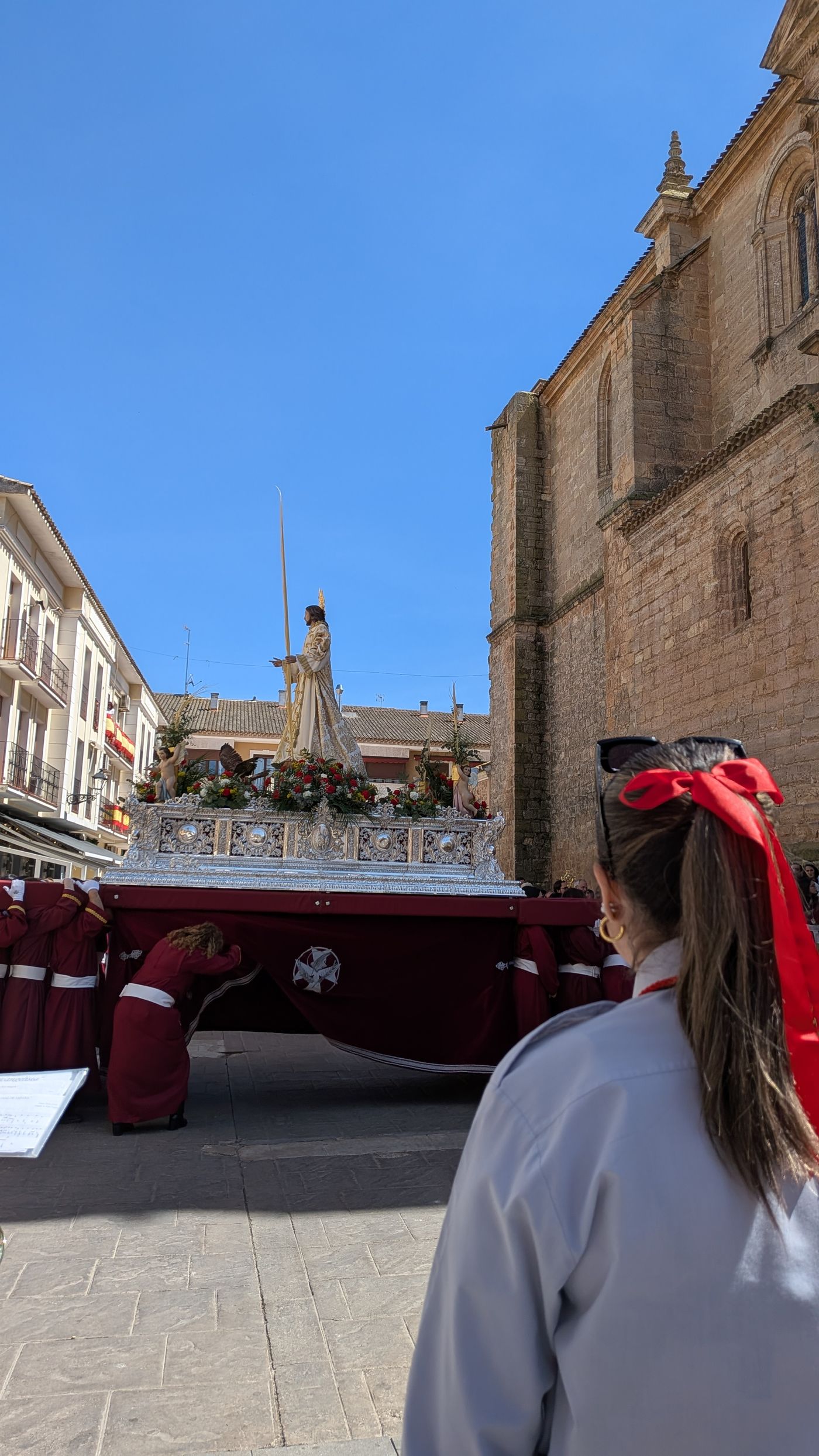 Dirección de la agrupación durante un ensayo